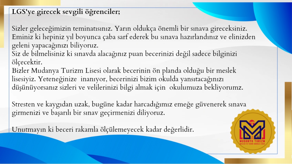 LGS'ye Girecek Öğrencilere Başarılar Dileriz
